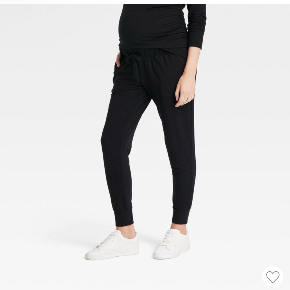 Isabel Maternity Black Jogger Pants size xs black